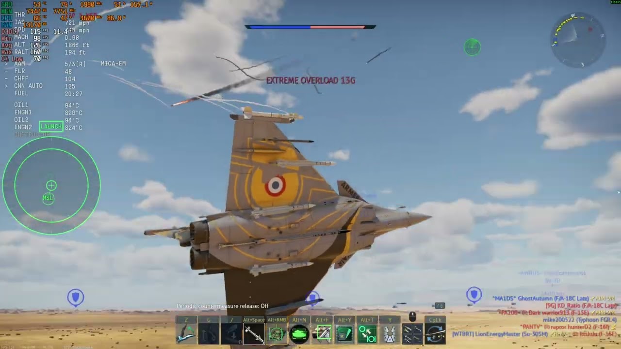 RTX 2080 Super - i7 10700 Tested on Warthunder Air RB at (1080P) Ultra Settings DLAA