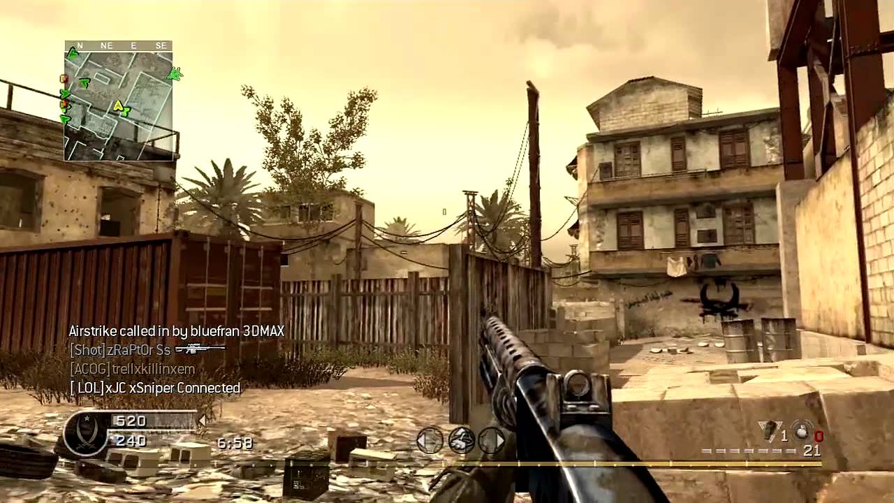 COD4 Ranked Gameplay 26-4 With Shotgun!