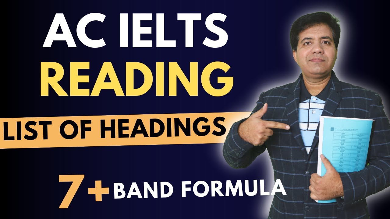 AC IELTS Reading - List Of Headings By Asad Yaqub