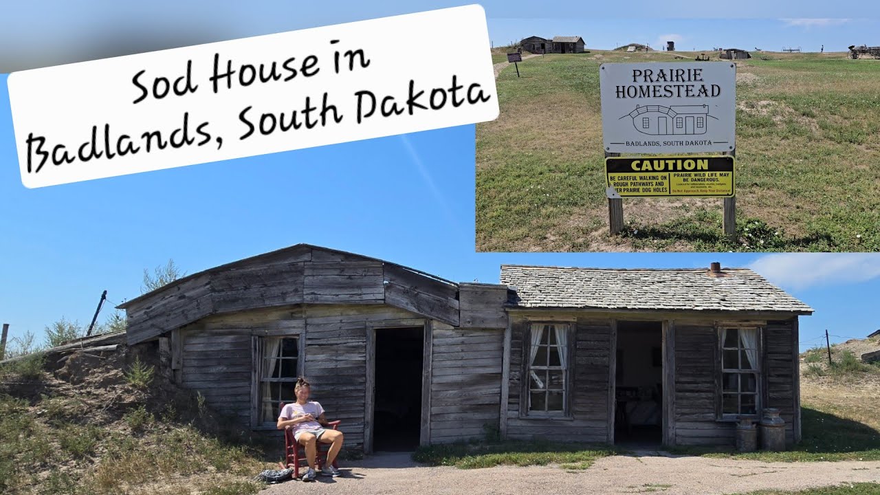 Sod House in Badlands, SD. Only 2 left in existence in the US.