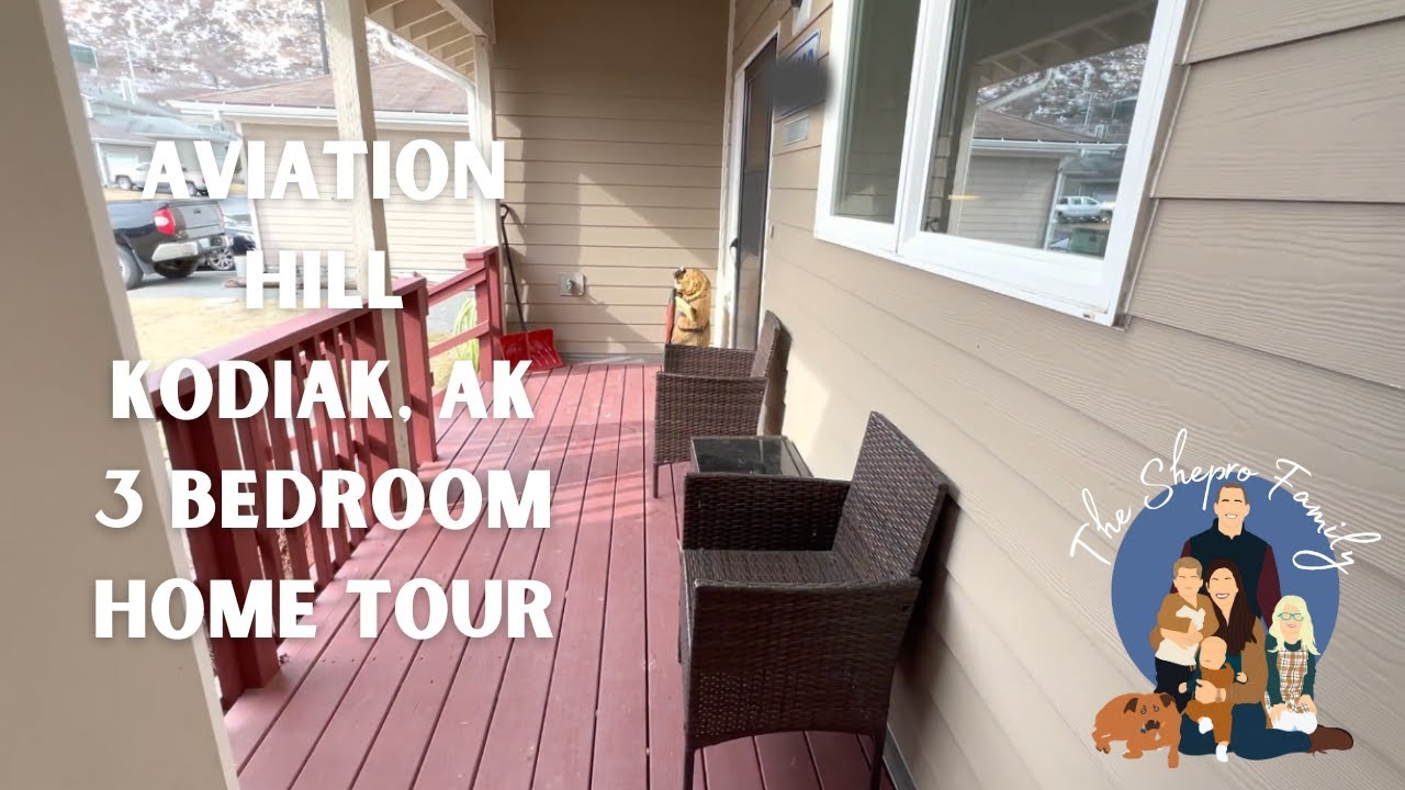 Kodiak, Alaska Aviation Hill CG Housing Three Bedroom Home Tour