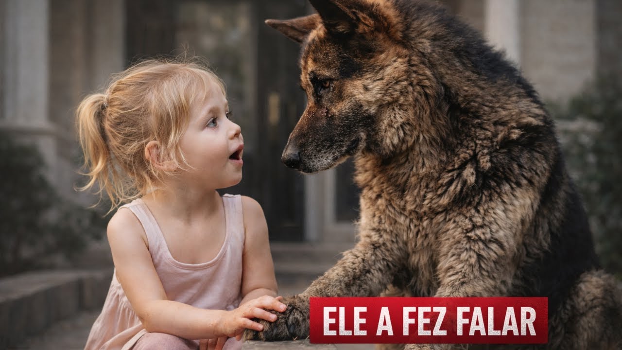 Menina Milionária Nunca Falou Uma Palavra... Até Que Um Pastor Alemão de Rua Fez o Impossível