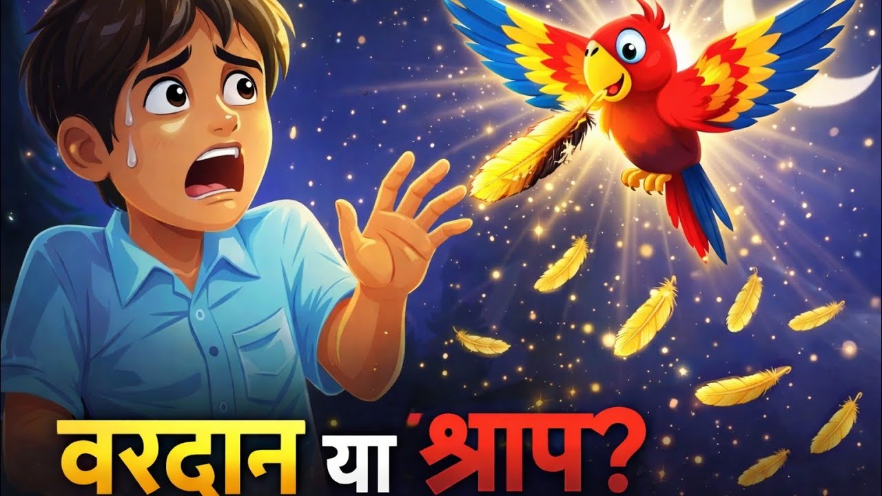 सुनहरे पंखों का भाग्य |Hindi Kahaniya #moralstories #cartoon #animation #horrorstories #story #hindi