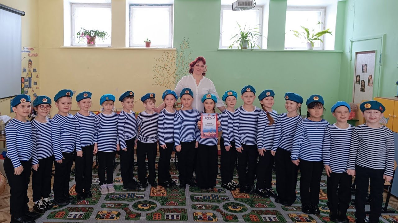 #23февраля #СмотрСтрояИПесни в детском саду № 21, г. Новомосковск, Тульская область, 21.02.2024 г
