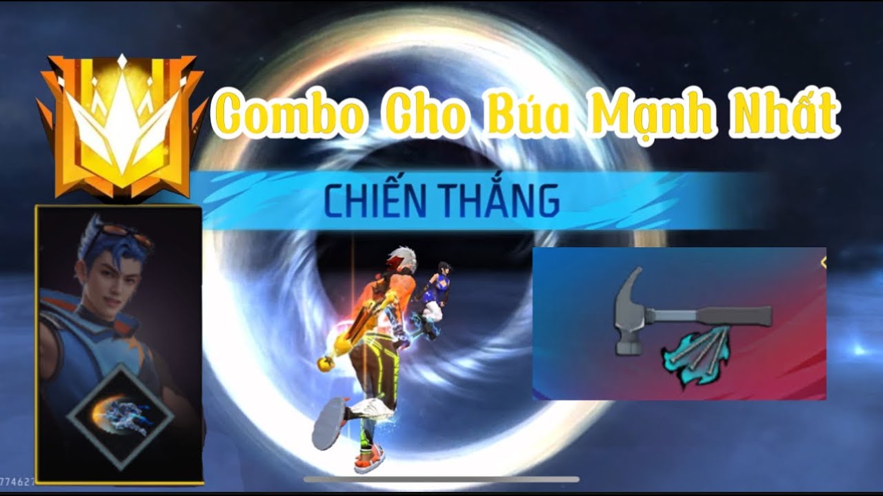 Combo Mạnh Nhất Cho Búa ?? Dùng Búa Cân 4 Khi Solo Squad 1 Cân 4.