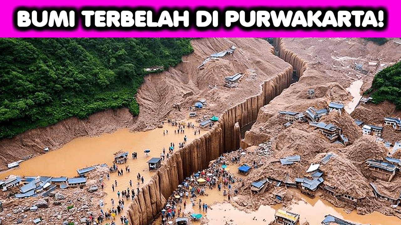 Bumi Terbelah di Purwakarta! Ini Momen Mengerikan ALAM Terekam Kamera!