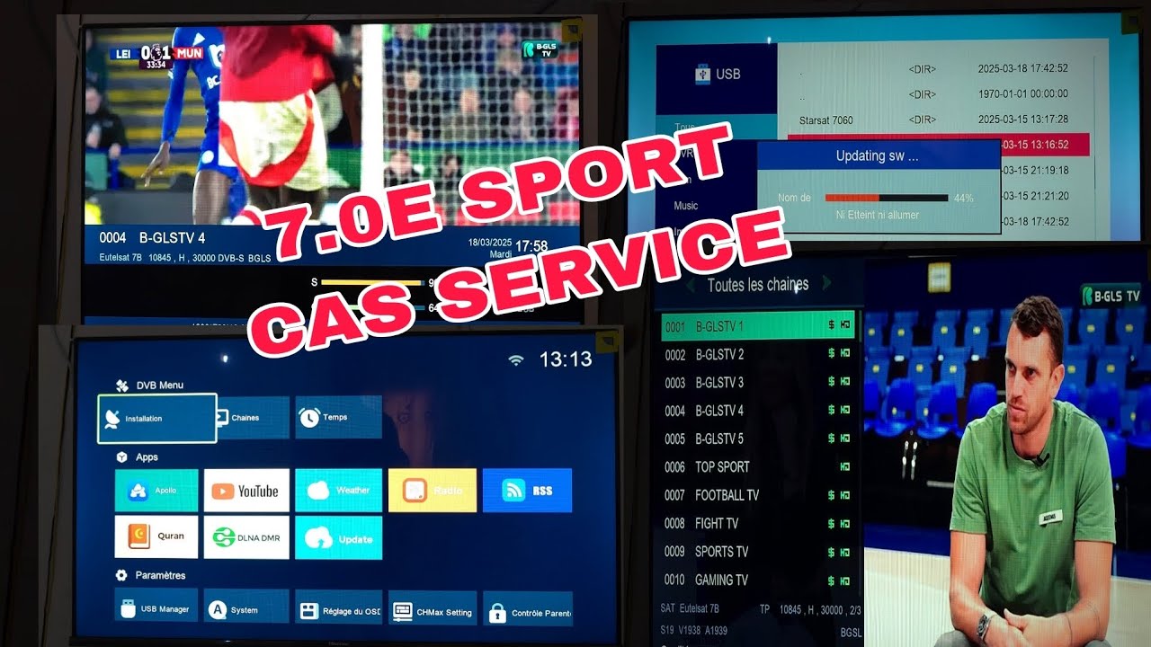 COMMENT AVOIR LES 5 CH SPORT CAS SERVICE DU SATELLITE 7.0E