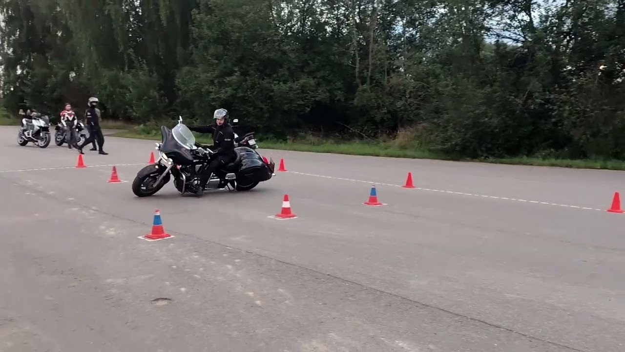 Gymkhana  TEST Honda VTX 1800 Krasnaya Pahra