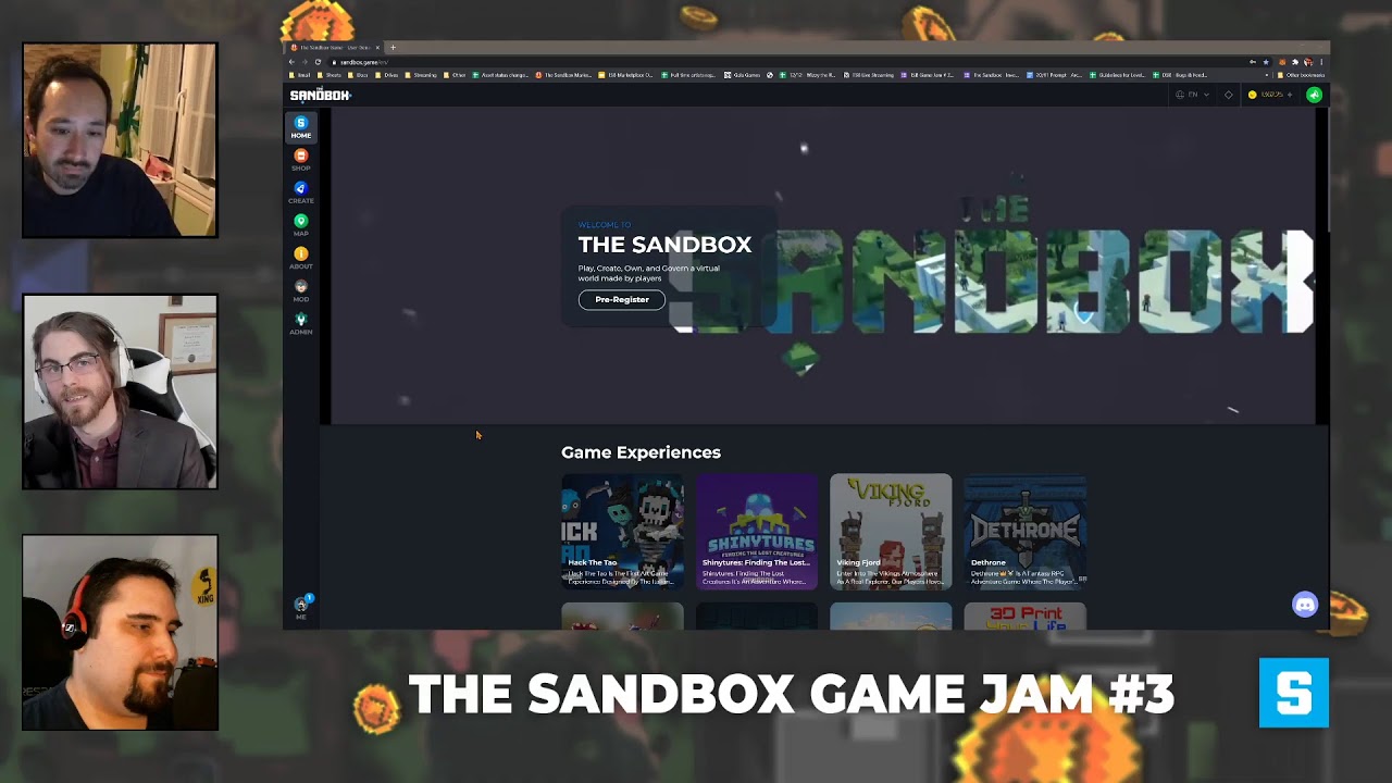 The Sandbox Live Streams - Game Jam #3 Awards Ceremony