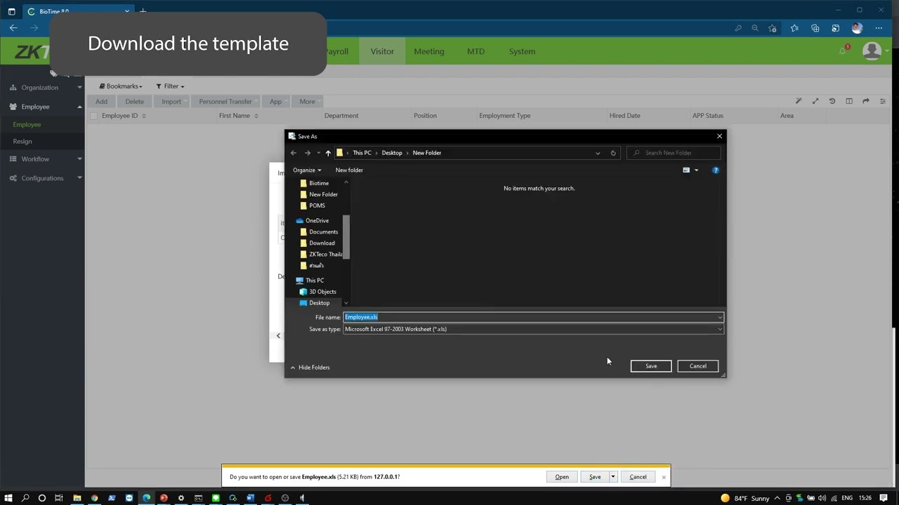 ZKTeco BioTime Tutorial &ndash; Employee Setting