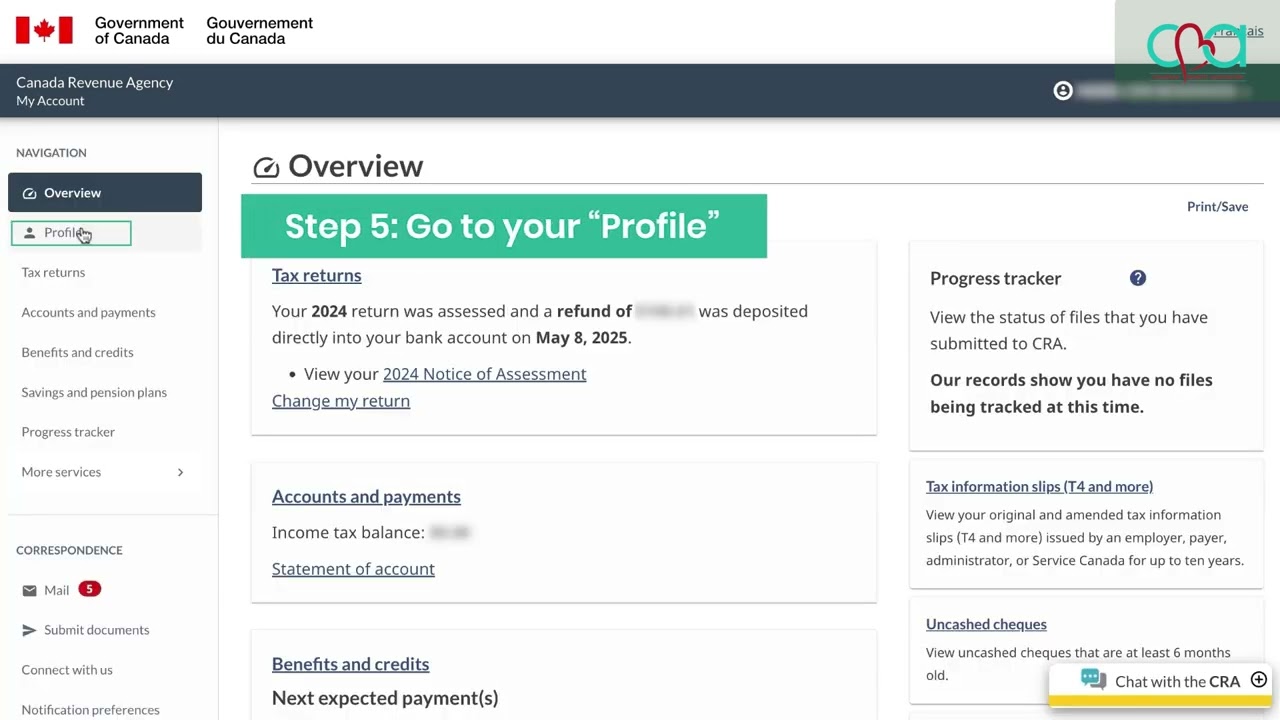 How to Add an Authorized Representative on Your CRA Account