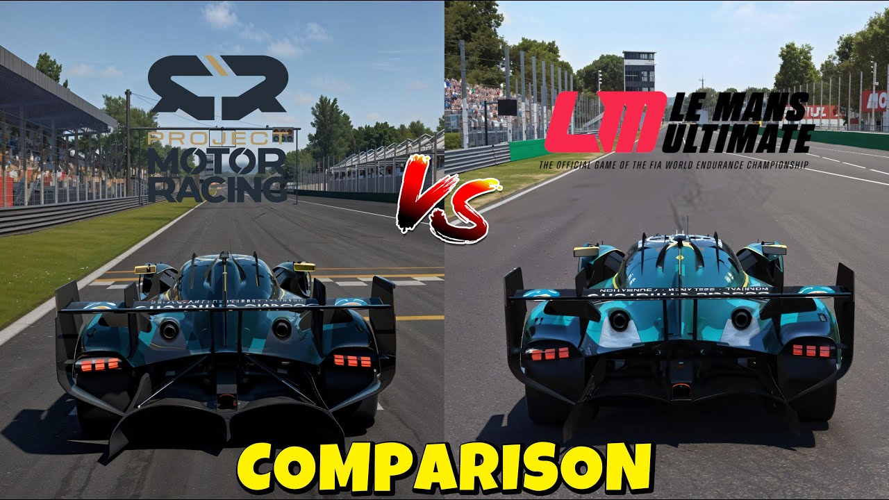 Project Motor Racing vs Le Mans Ultimate | Comparison | Sound, Graphics, Cockpit & Rain Test
