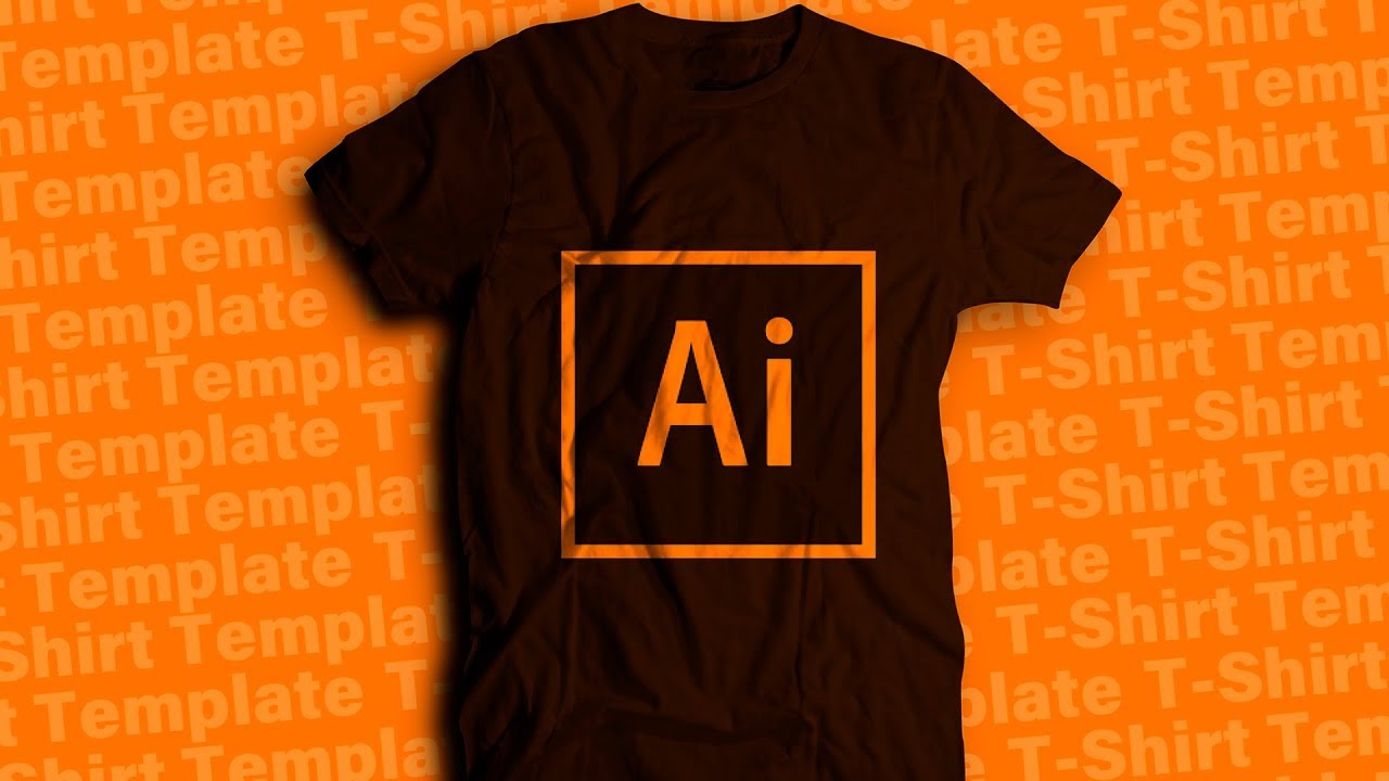 Design a T SHIRT TEMPLATE in ADOBE ILLUSTRATOR #IllustratorTutorial