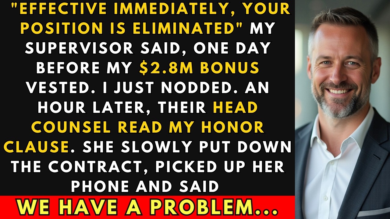 Fired Before My $2.8M Bonus: The Honor Clause That Backfired | Corporate Revenge