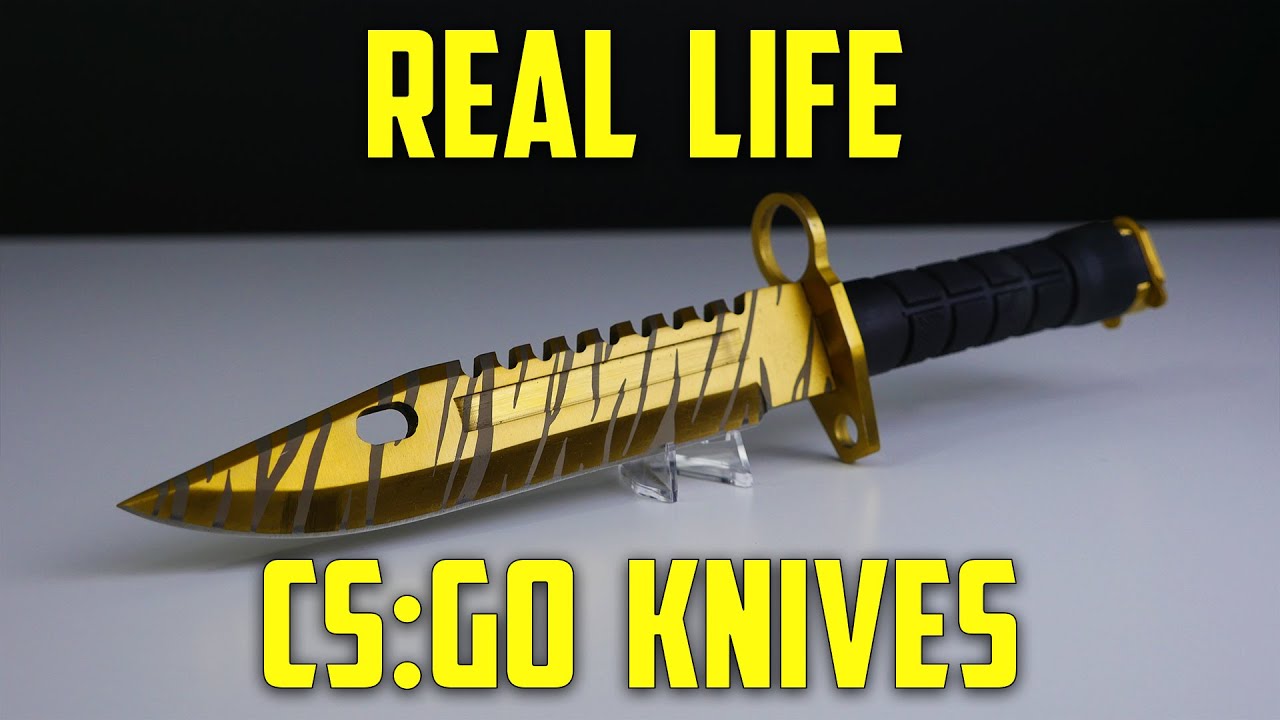 CS:GO KNIVES IN REAL LIFE!! (M9 Bayonet Elemental Knives) - Part 2
