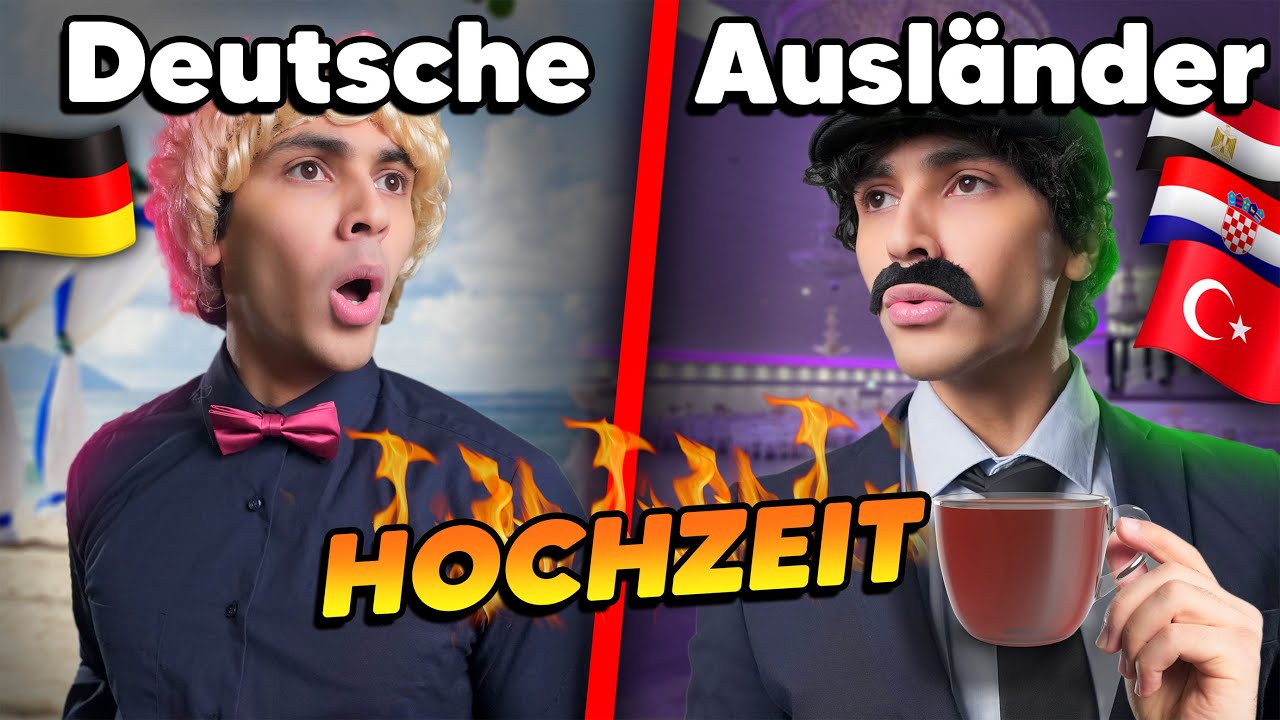 Deutsche vs Ausländer auf einer HOCHZEIT 😳😂 |  Mohi__07