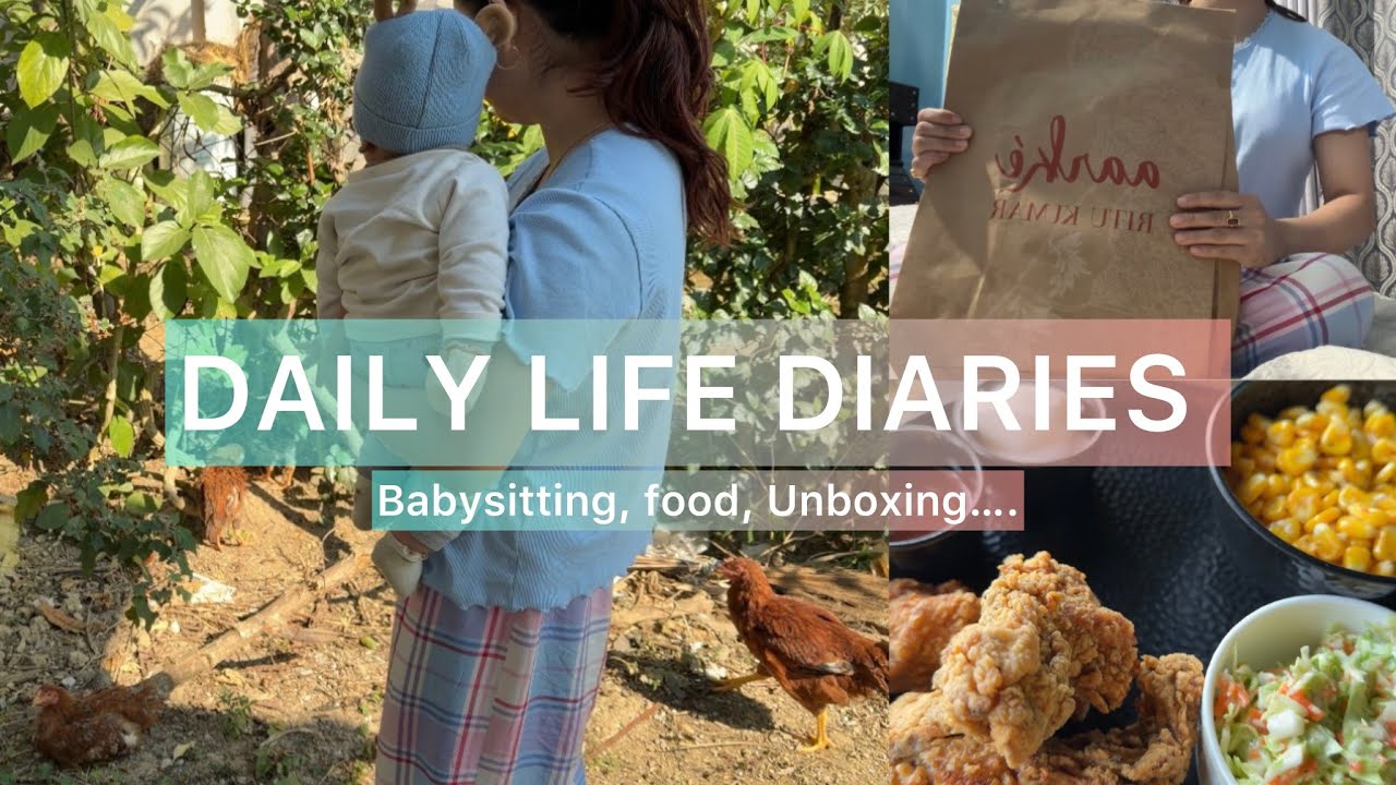 Daily life Diaries🐌 Babysitting// RituKumar haul.
