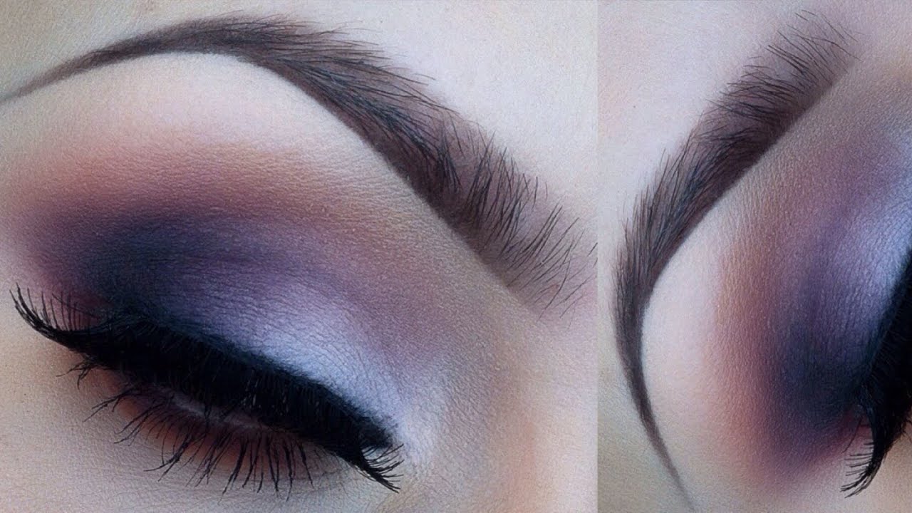 Valentines day makeup purple smokey eye l tarte cc matte palette