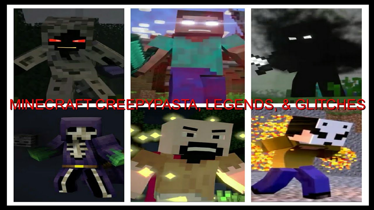 Minecraft Herobrine, Entity303, Null, Lick & More Other CreepyPastas, Legends & Glitches