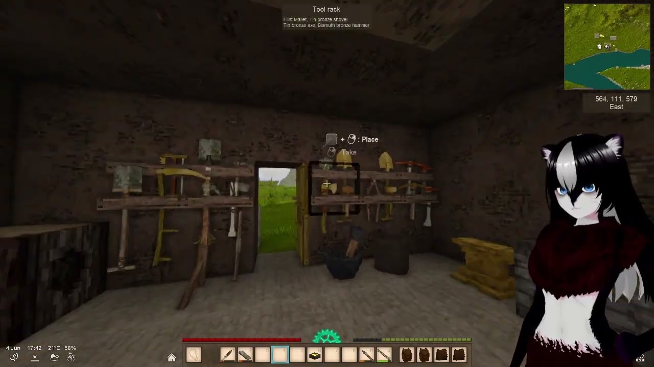 VR-игра Iron Age и ремонт дома | Vintage Story