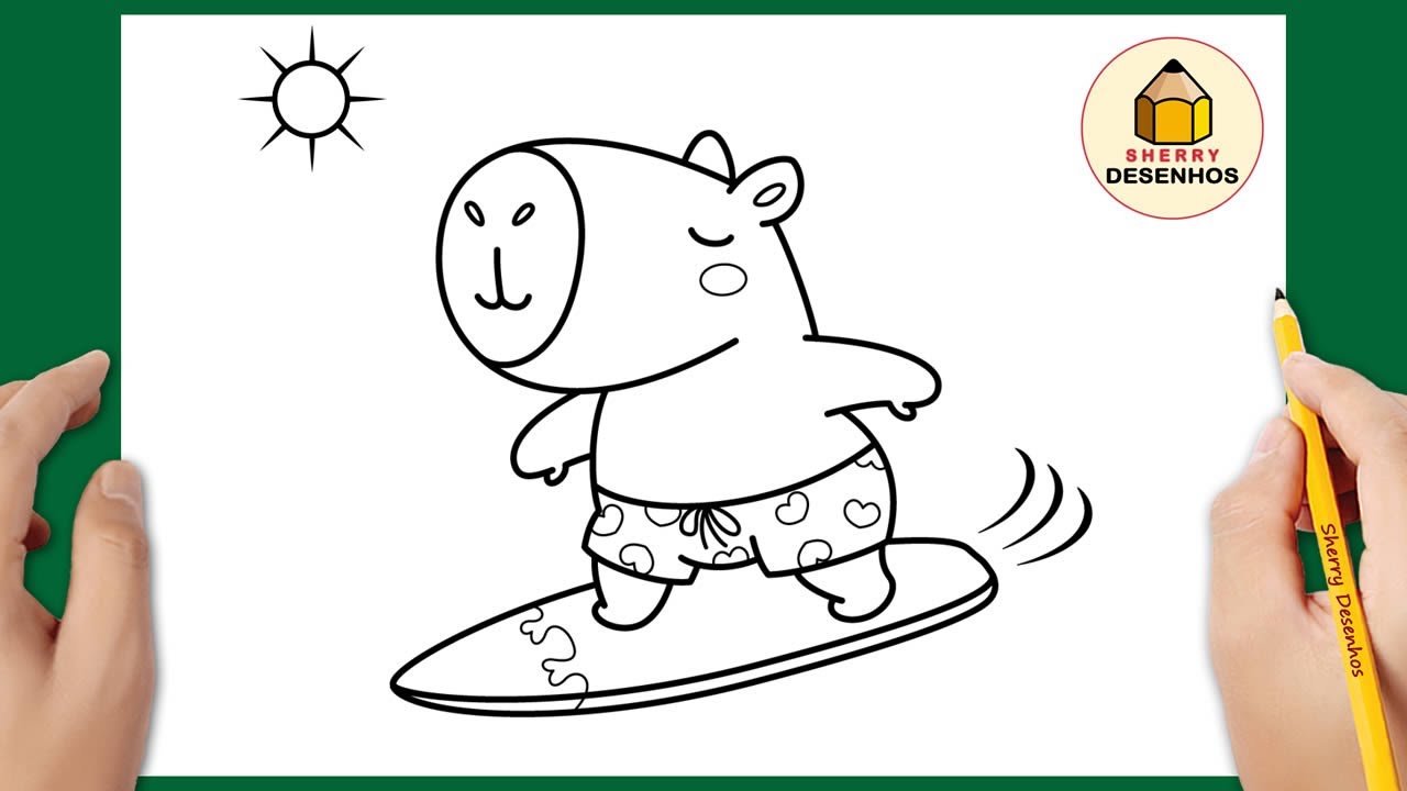 Como Desenhar uma Capivara Fácil (MUITO FOFO!) | Desenho Passo a Passo para Iniciantes