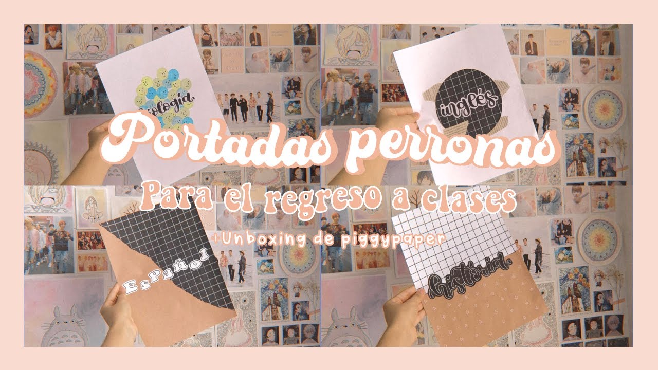 Portadas para tus materias +Unboxing de @piggypaper