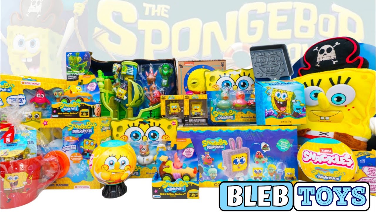 SPONGE BOB movie toys collection unboxing  | Cosbi Sponge Bob | no talking toy review ASMR
