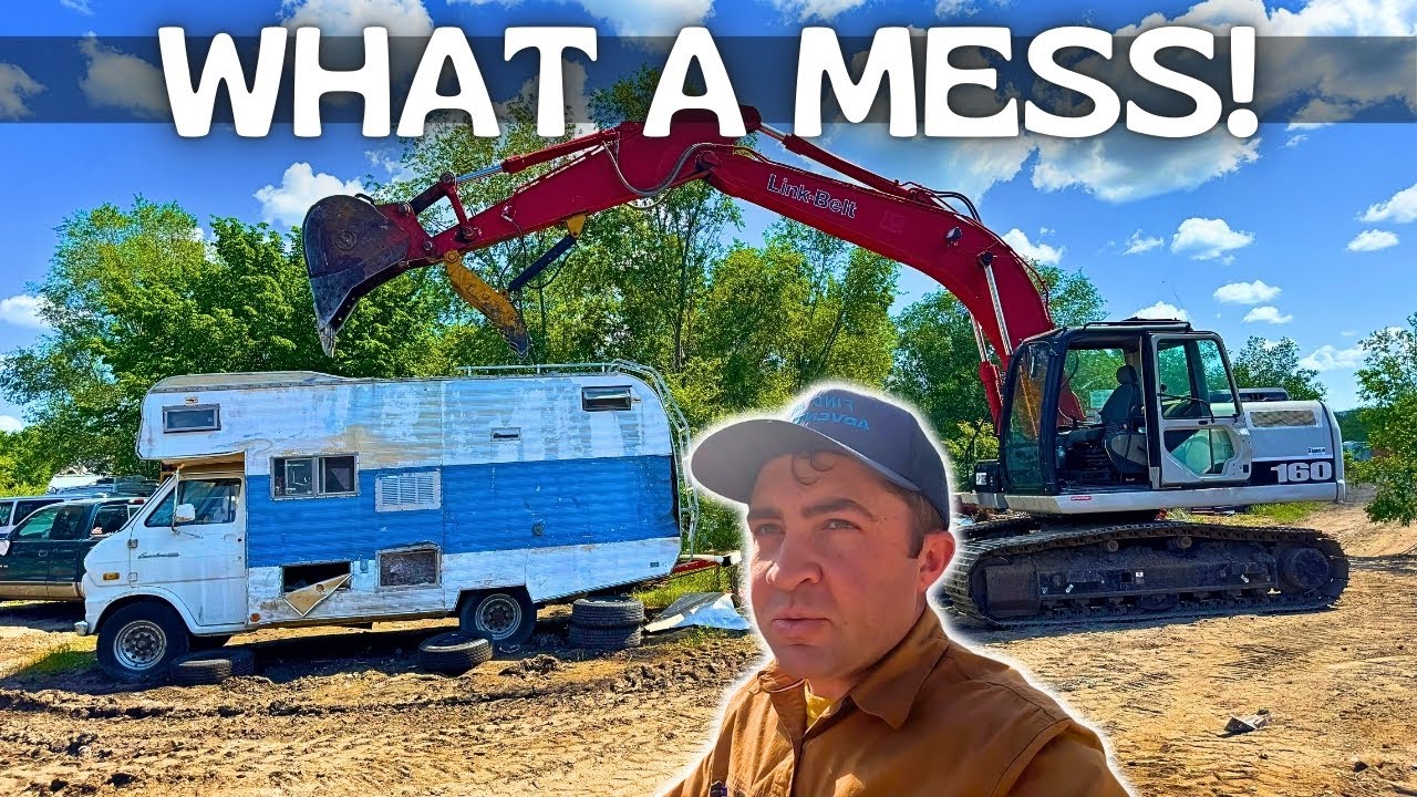 I Made a Huge MESS at the Yard! (Ripping Apart Vintage Campers)