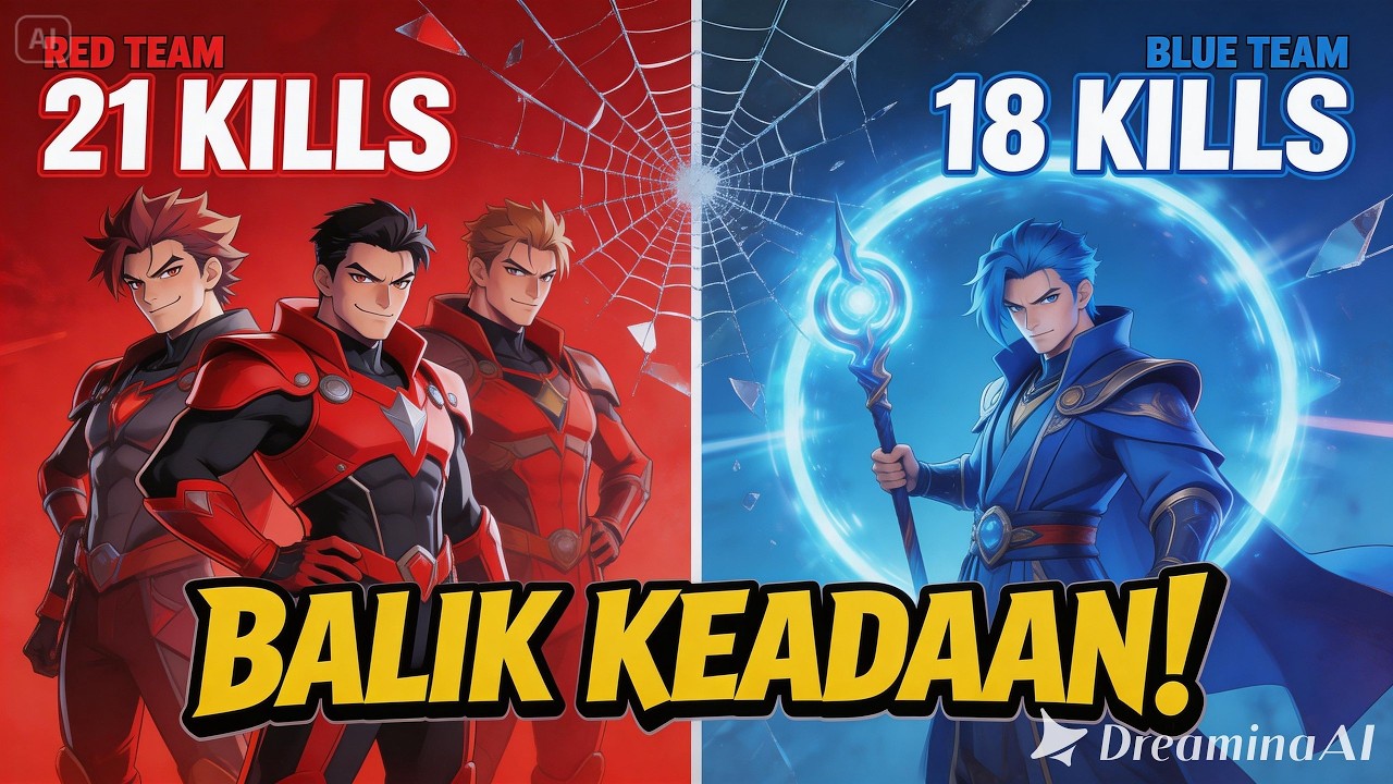 pertarungan paling ketat 21 kill vs 18 kill, massive heal estes terdepan
