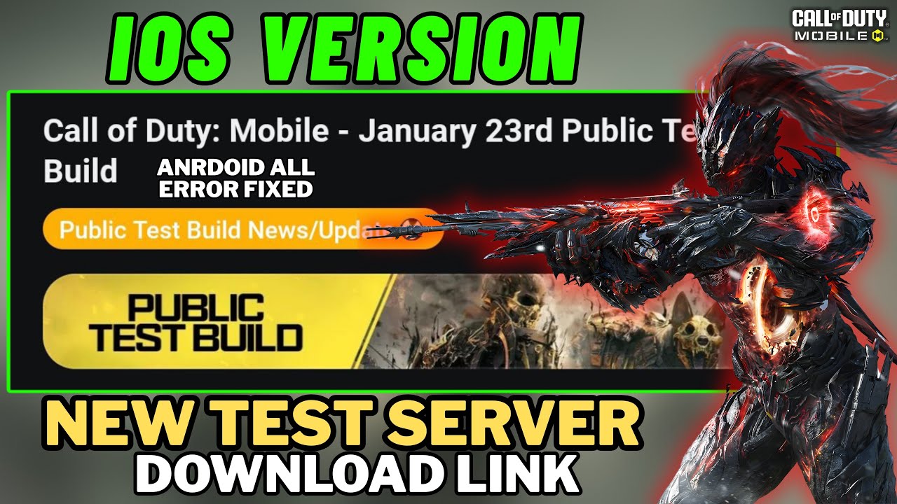 Season 2 Test Server iOS Version Cod Mobile 2026 | Codm Test Server Download Fix | S2 Codm Beta