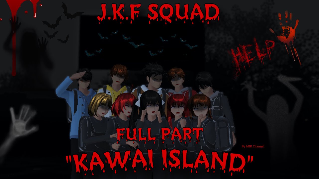 J.K.F (Jessica, Kevano & Friends) || PULAU KAWAI FULL PART || Drama Sakura School Simulator ||