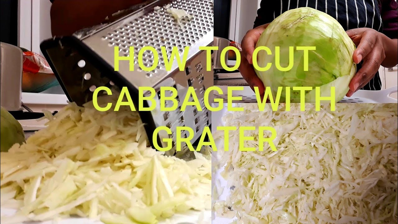 HOW TO CUT HARD WHITE CABBAGE WITH GRATER! NO KNIFE AND CHOPPING BOARD#cabbage