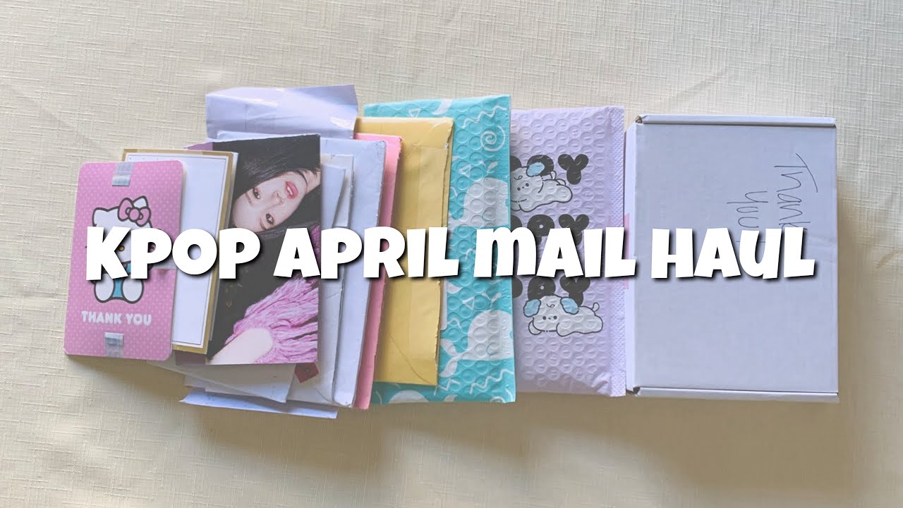 april 2024 kpop mail haul !! trades, group orders, purchases (lots of twice, purple kiss & itzy)