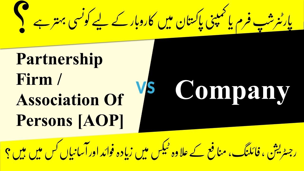 Which Business Structure Better Company or Partnership / Association of Persons