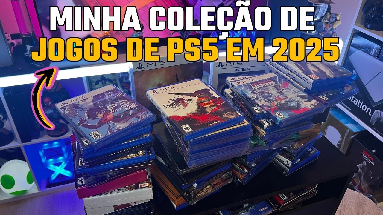 MINHA COLEÇÃO DE JOGOS DE PS5 EM 2025 (ATUALIZADA)