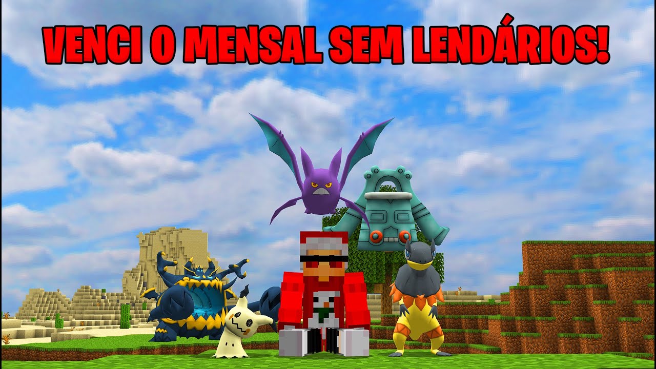 GANHEI O MENSAL SEM USAR NENHUM LEND&Aacute;RIO NO PIXELMON BRASIL!