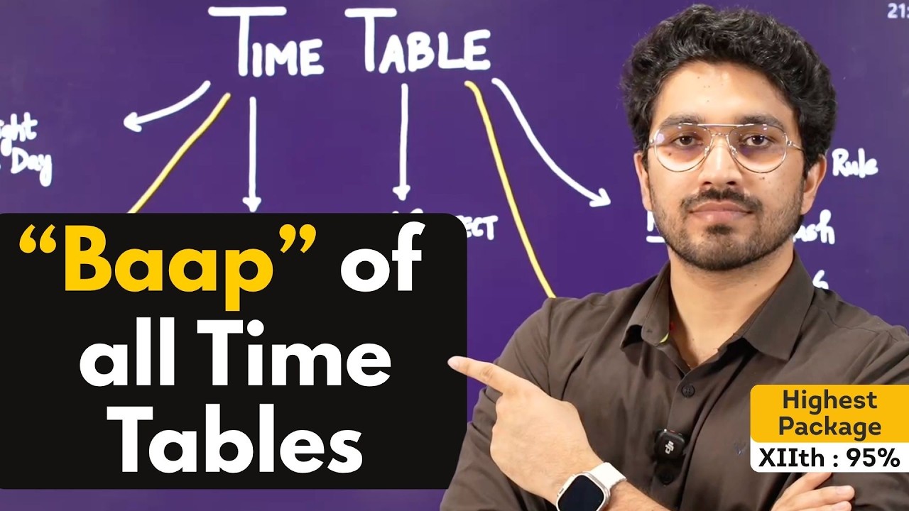 The Best Time Table for every student | 5 Big Mistakes | SuperTips