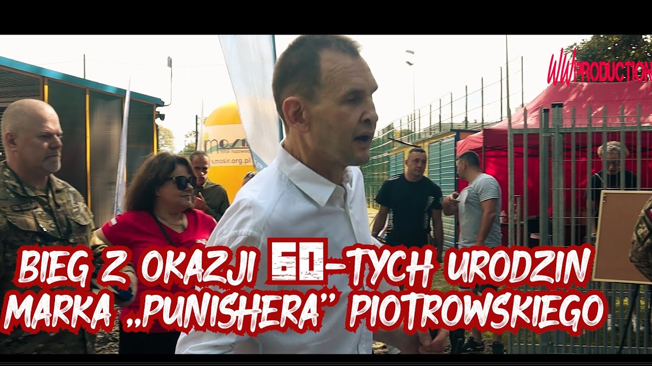 Marek ,,Punisher,, Piotrowski bieg z okazji 60 tych urodzin Mińsk Mazowiecki
