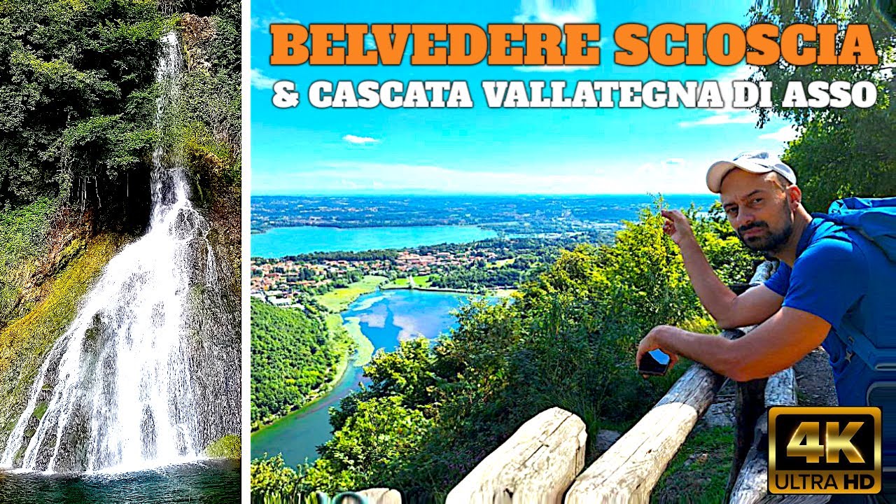 Asso (Co) Castello & Cascata Vallategna 🏞 Trekking al Belvedere dello Scioscia ⛰️ Lombardia in 4K