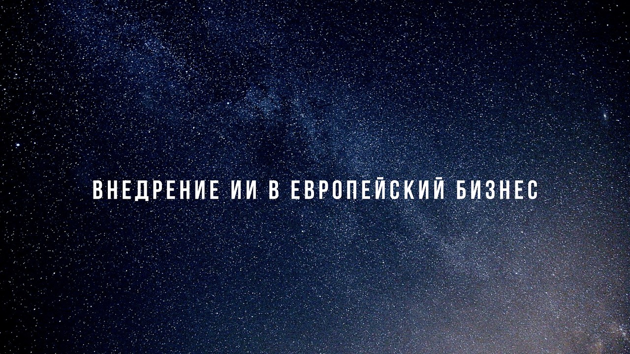 Внедрение ИИ в европейский  бизнес . Профи. Каталог инвестора.