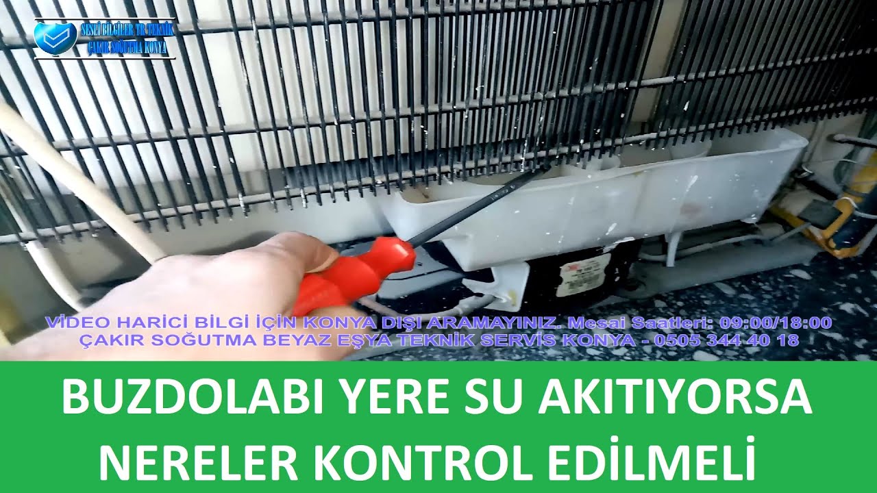 BUZDOLABI ALTINDAN veya MOTOR KISMINDAN SU AKITIYOR NEDEN YAPAR NEREYE BAKILIR-SesliBilgilerTRTeknik