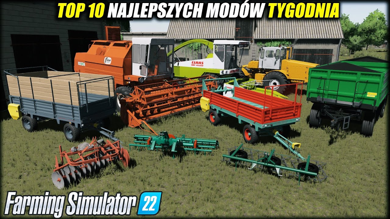 10 NAJLEPSZYCH POLSKICH MODÓW ⭐ FS 22 #64 *Najlepszy Rozrzutnik, Bizon Gigant, Mod Błota*