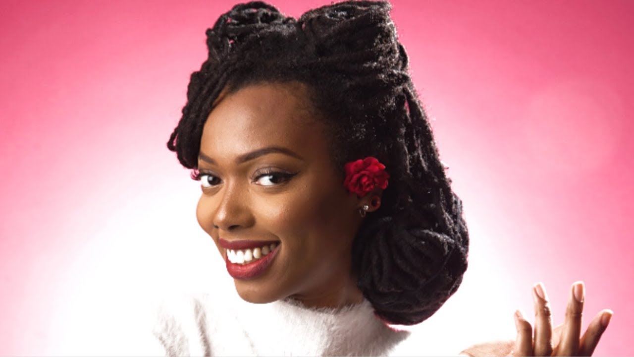 Retro LocStyle | Victory Rolls & Pin Curls on Natural Hair