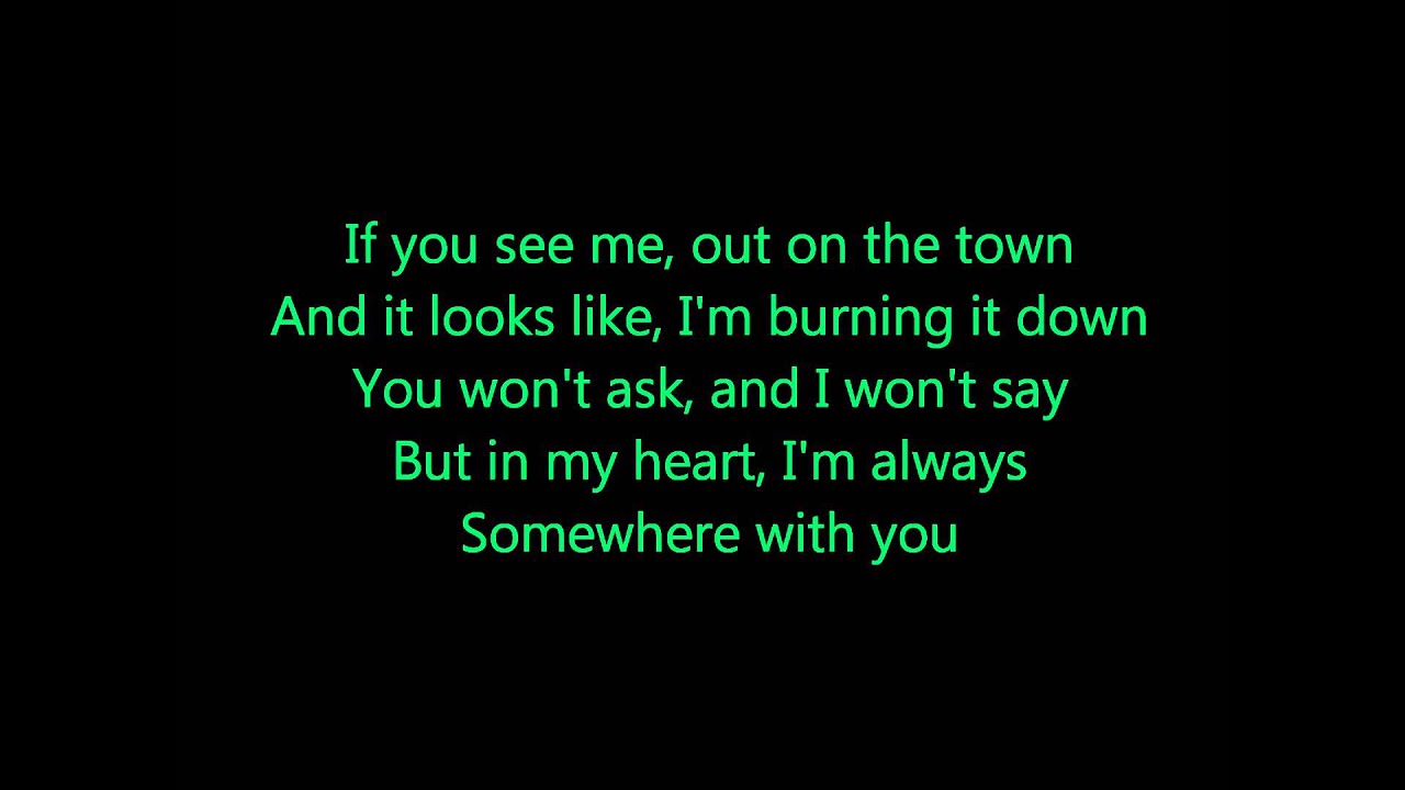 Kenny Chesney~ Somewhere With You