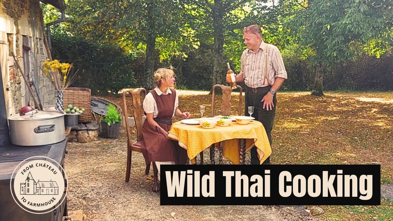 Ep 156 | Outdoor Range Cooking | Anna Cooks Red Thai Curry | ASMR | From French Chateau to Farmhouse