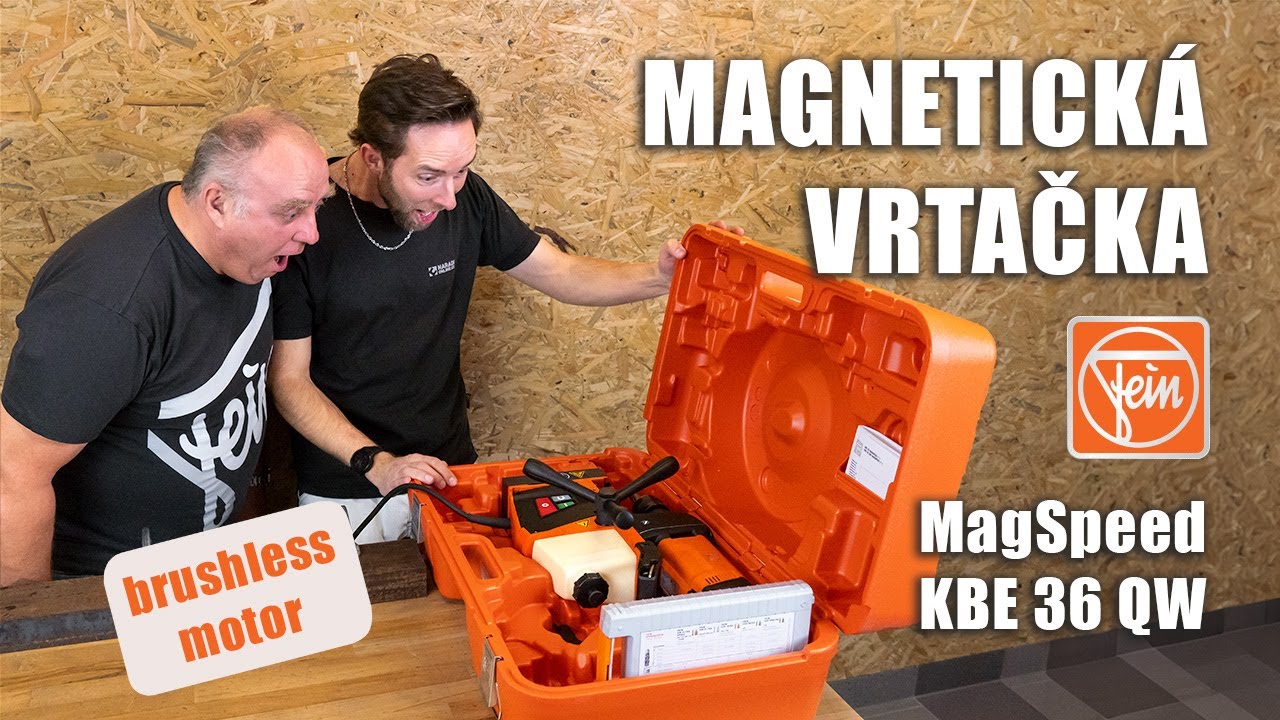 Extrémně rychlá magnetická vrtačka Fein MagSpeed KBE 36 QW s brushless motorem