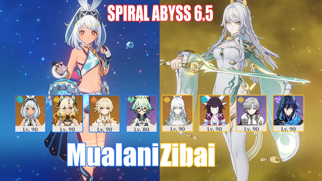 C0 Mualani & C0 Zibai | Spiral Abyss 6.5 | Genshin Impact