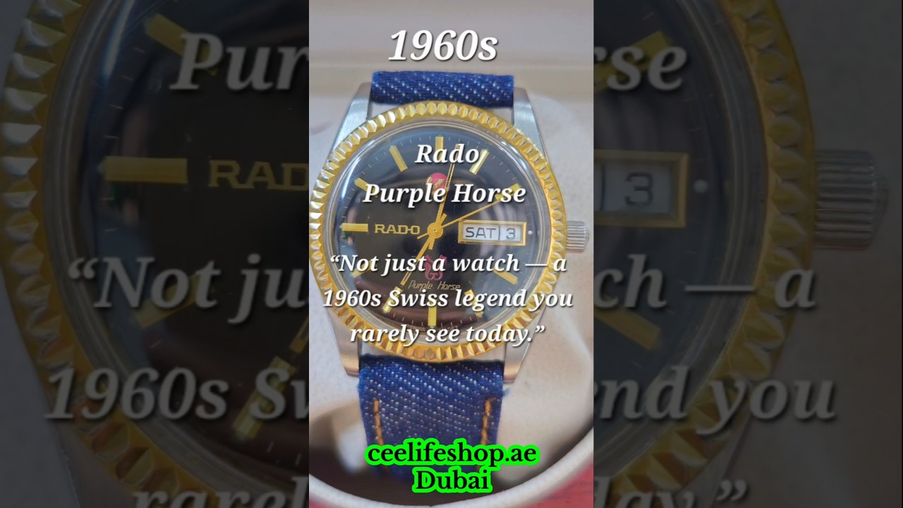 Эти часы Rado Purple Horse 1960-х годов — швейцарская легенда | История винтажных часов | Коротко...