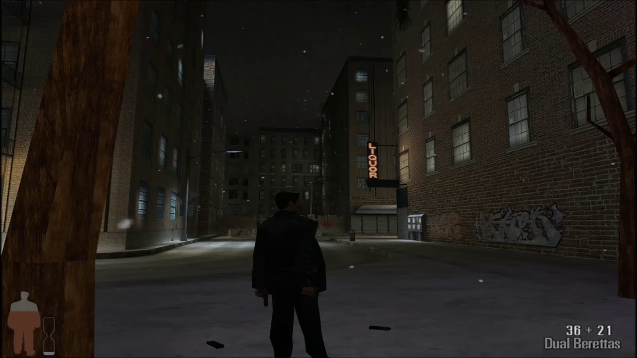 1 Hour Of Max Payne 2001 Snow Ambience | Relaxing Noir ASMR Sounds