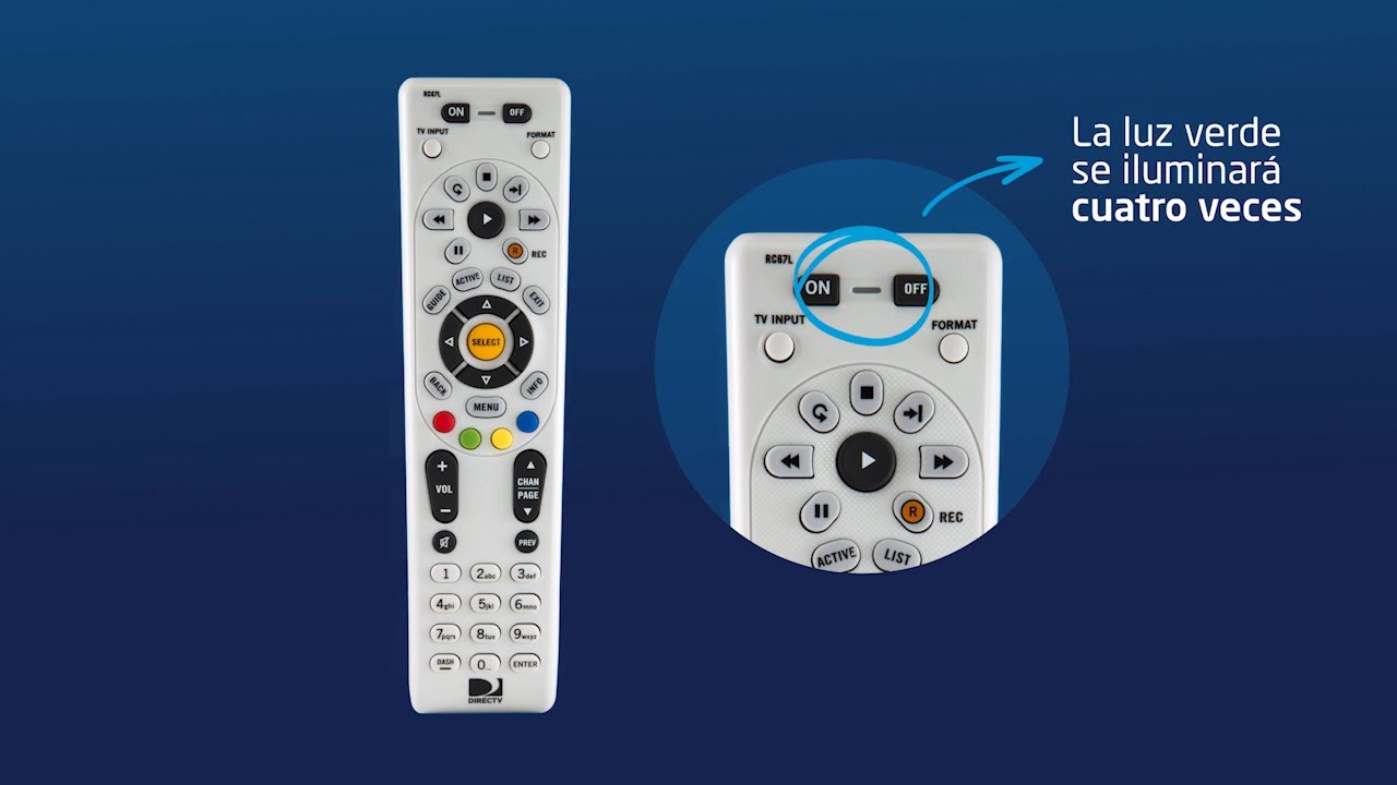 DIRECTV: Configuración del Control Remoto (CHILE, PERU, COLOMBIA, ECUADOR)